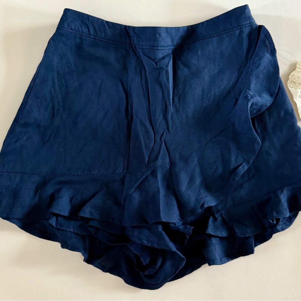 NWT Altar'd State Riley Ruffle Navy Skort Size XS